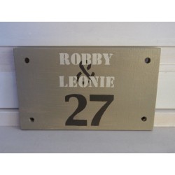 Naambord familie de Bruijn