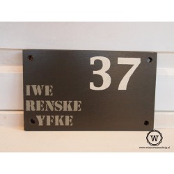 Naambord familie Langens