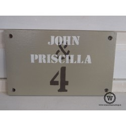 Naambord familie de Bruijn