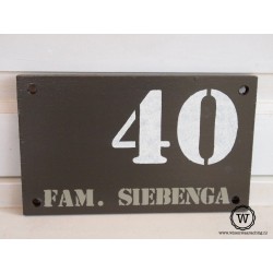 Naambord familie Kijzerwaard