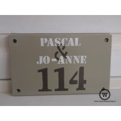 Naambord familie de Bruijn