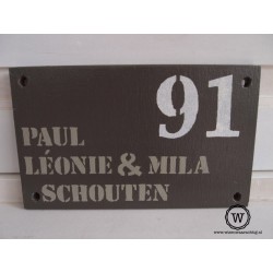 Naambord familie Langens