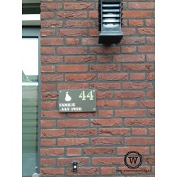 Naamborden voordeur