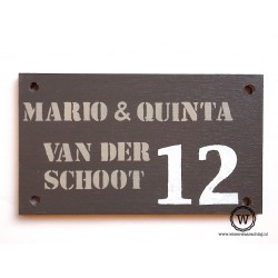 Naambord familie Horst