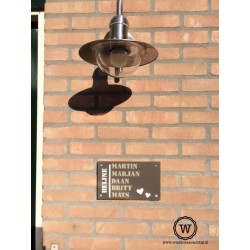 Naamborden voordeur