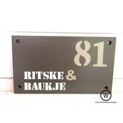 Naambord familie Langens