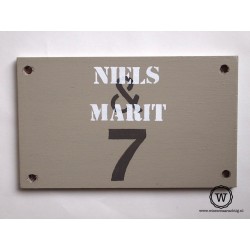 Naambord familie de Bruijn