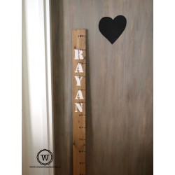 Houten groeimeter XL | Voor baby en kind | Wis en Waarachtig
