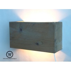 Wandlamp hout verouderd | Stoer licht in de kamer | Wis en Waarachtig