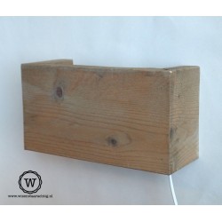 Wandlamp hout verouderd | Stoer licht in de kamer | Wis en Waarachtig