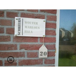 Naamborden voordeur