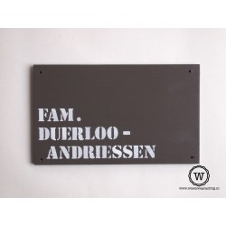 Naambord familie Langens