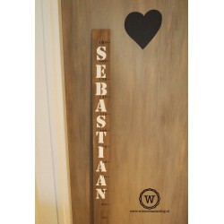 Groeimeter met naam XL