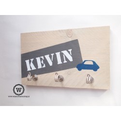 Kapstok label donkergrijs auto