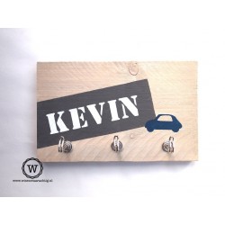 Kapstok label donkergrijs auto