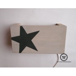 Wandlamp ster legergroen