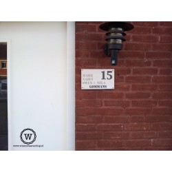 Naamborden voordeur
