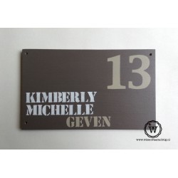 Naambord familie Langens