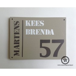 Naambord familie Martens