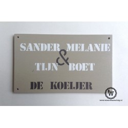 Naambord familie Koeleman