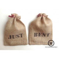 Jute zakje met naam