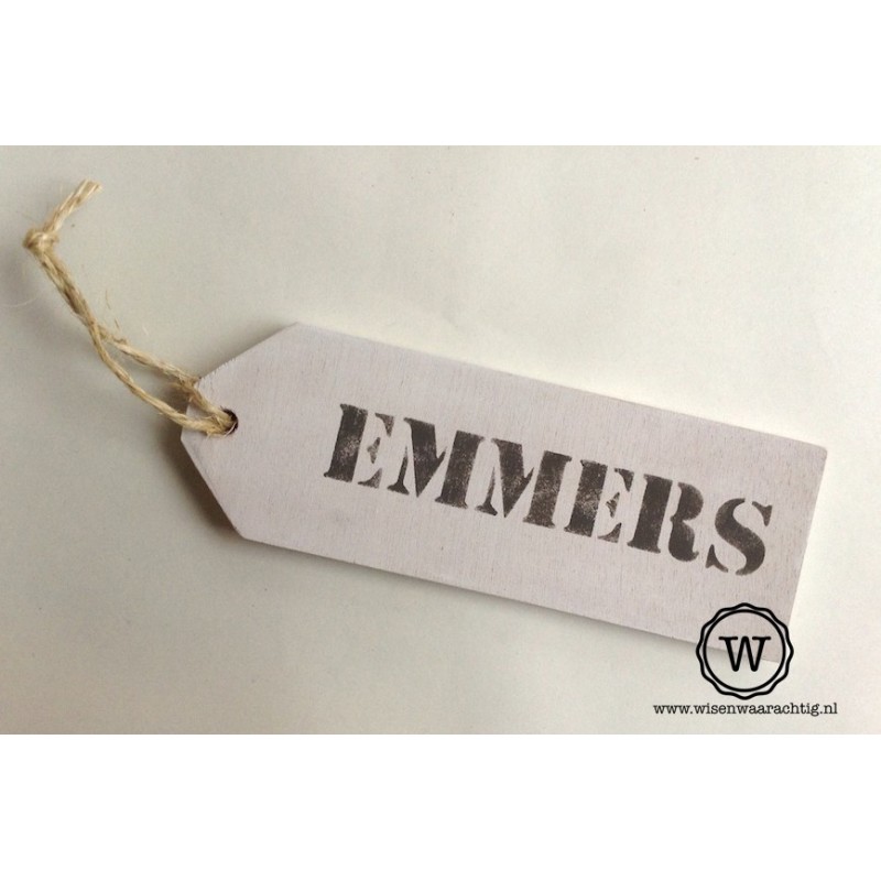 Naambord label familie Emmers