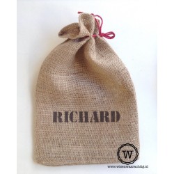 Jute zakje met naam