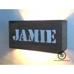 Wandlamp met naam