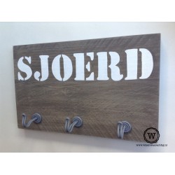 Kapstok met naam stoer
