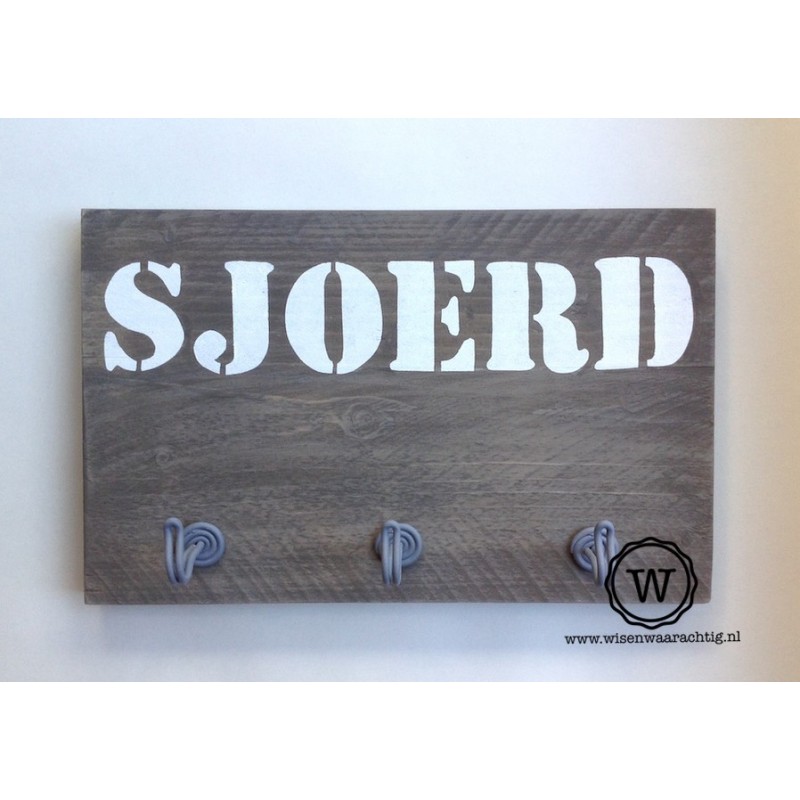 Kapstok met naam stoer