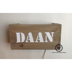 Wandlamp met naam
