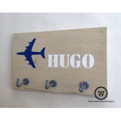 Vliegtuig kapstok met naam| Eigen ontwerp