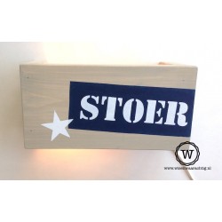 Wandlamp steigerhout | Eigen tekst | Wis en Waarachtig