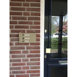 Naambord familie Hurkmans