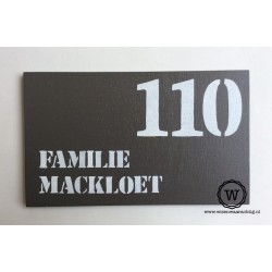 Naambord familie Langens