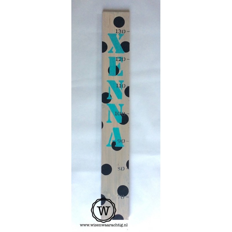 Groeimeter stippen en naam