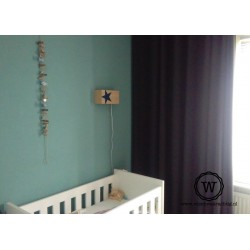 Wandlamp steigerhout ster | Stoere leeslamp | Wis en Waarachtig